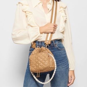 MZ Wallace Crosby Bucket Bag in Caramel